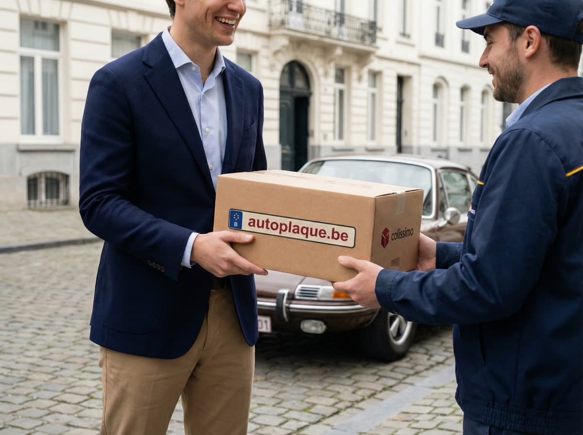 Bpost levering van een Belgische nummerplaat