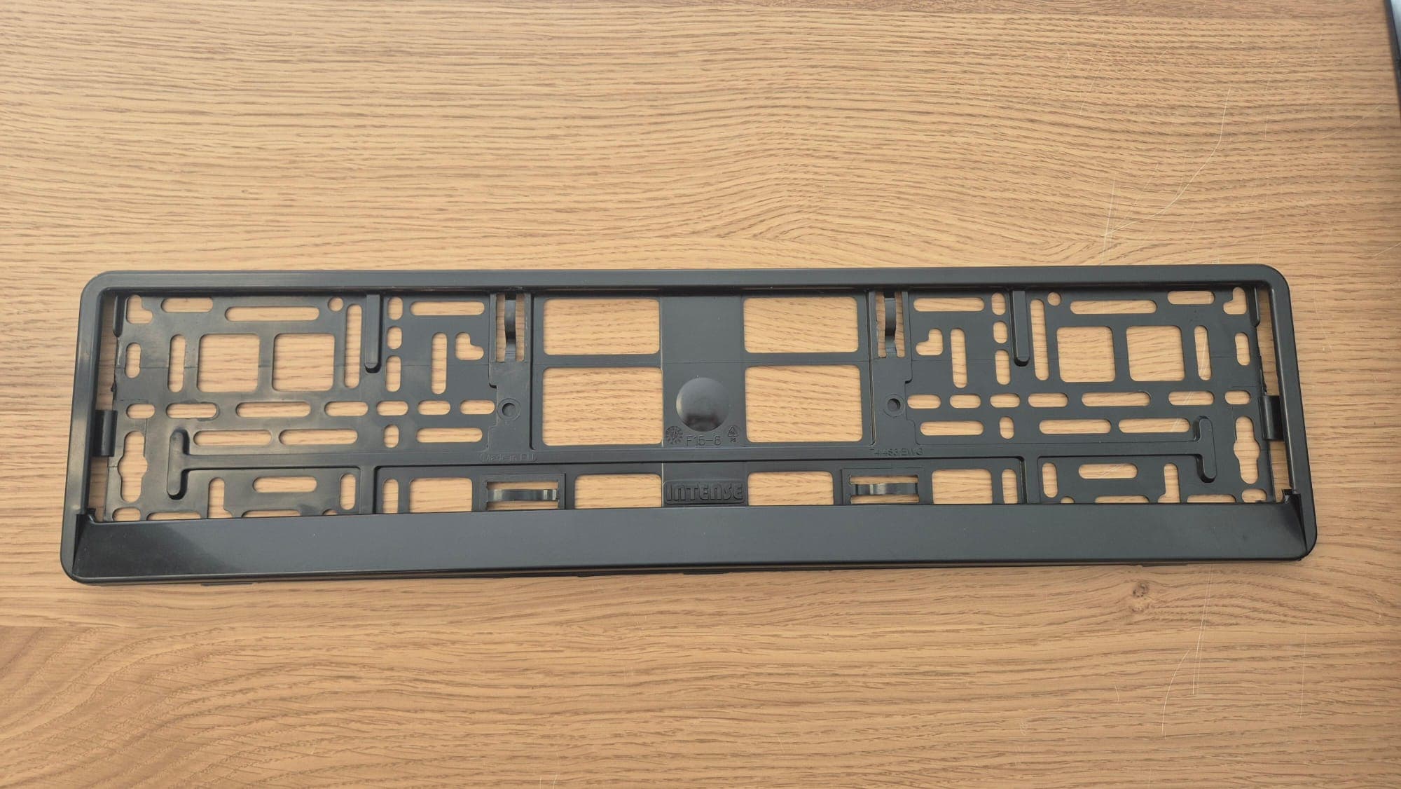 Porte-plaques voiture clipsables sans vis plaque immatriculation belgique